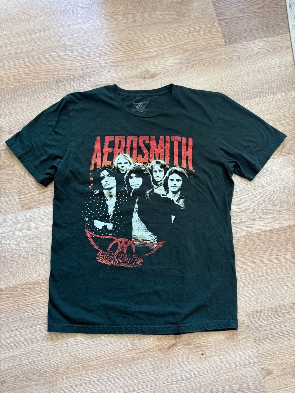 Black Graphic Band Tee